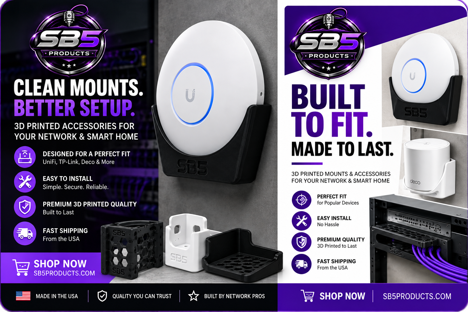 SB5 Products networking mount promotional image